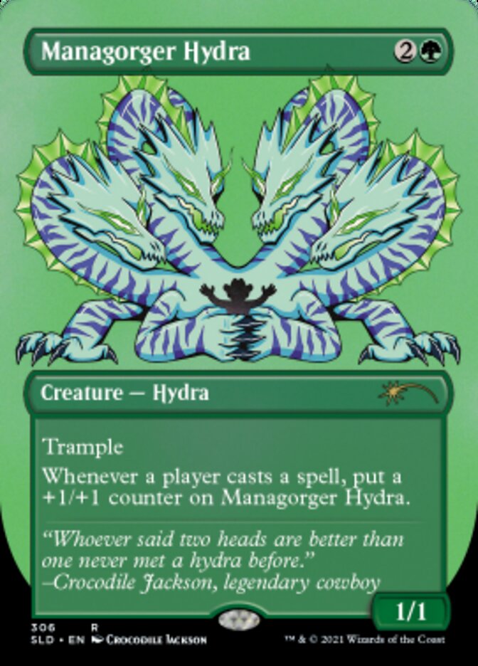 Managorger Hydra (Borderless) (Foil Etched) [Secret Lair Drop Series] | Gear Gaming Fayetteville