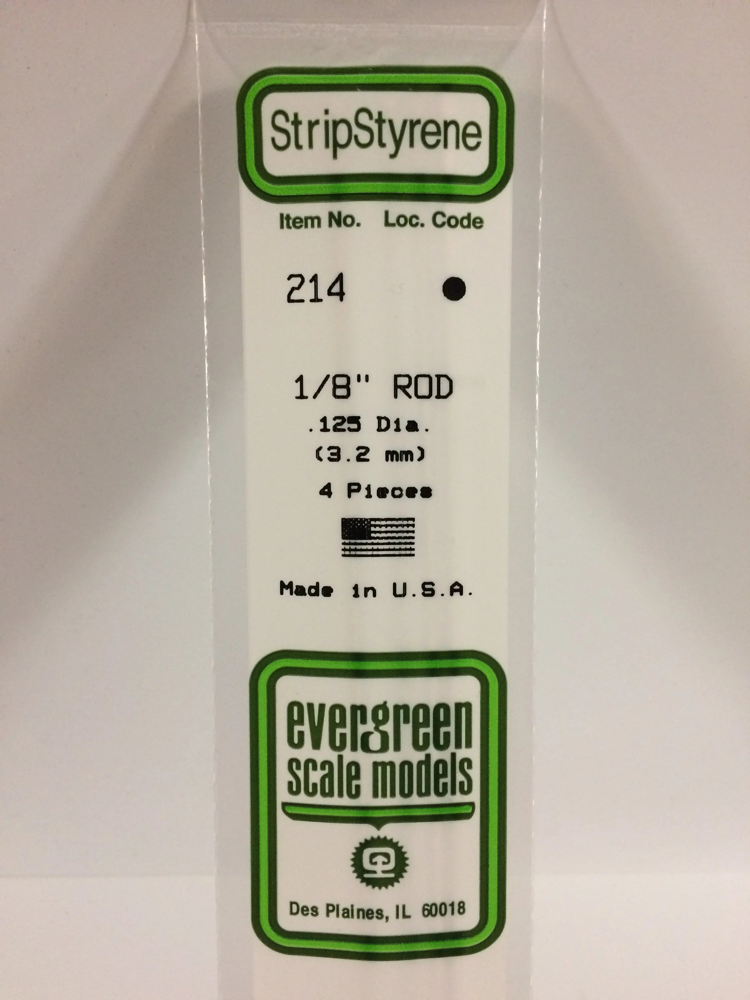 214 - .125" (3.2mm) OD WHITE POLYSTYRENE ROD | Gear Gaming Fayetteville