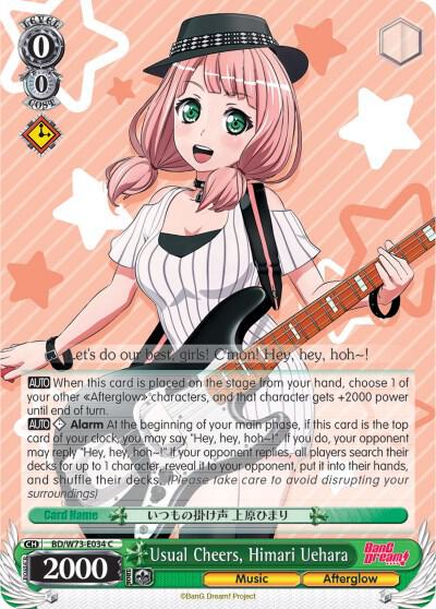 Usual Cheers, Himari Uehara - [BanG Dream! Vol.2] | Gear Gaming Fayetteville