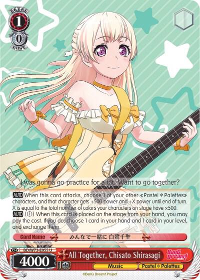 All Together, Chisato Shirasagi - [BanG Dream! Vol.2] | Gear Gaming Fayetteville