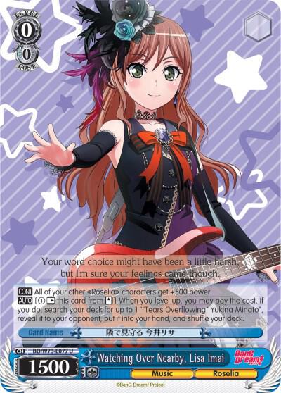 Watching Over Nearby, Lisa Imai - [BanG Dream! Vol.2] | Gear Gaming Fayetteville