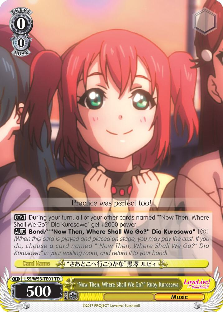 "Now Then, Where Shall We Go?" Ruby Kurosawa - [Love Live! Sunshine!! Extra Booster] | Gear Gaming Fayetteville