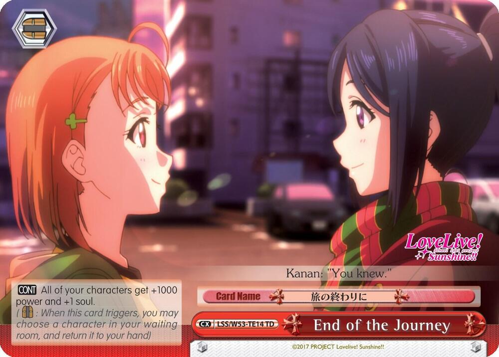 End of the Journey - [Love Live! Sunshine!! Extra Booster] | Gear Gaming Fayetteville