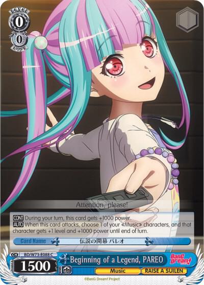 Beginning of a Legend, PAREO - [BanG Dream! Vol.2] | Gear Gaming Fayetteville