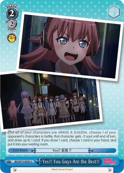 Yes!! You Guys Are the Best!! - [BanG Dream! Vol.2] | Gear Gaming Fayetteville