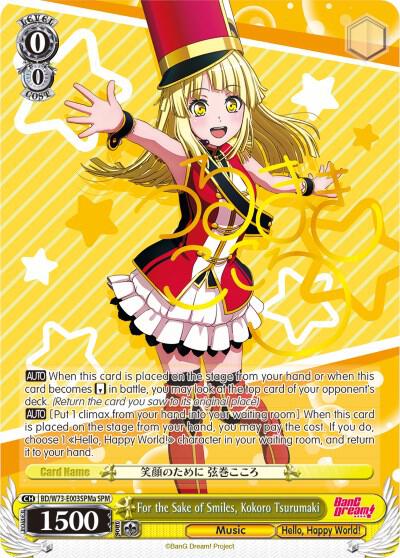 For the Sake of Smiles, Kokoro Tsurumaki (SPM) (A) - [BanG Dream! Vol.2] | Gear Gaming Fayetteville