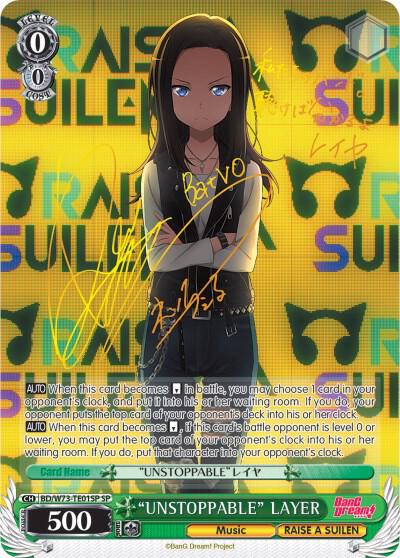 "UNSTOPPABLE" LAYER (SP) - [BanG Dream! Vol.2] | Gear Gaming Fayetteville
