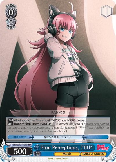 Firm Perceptions, CHU² - [BanG Dream! Vol.2] | Gear Gaming Fayetteville