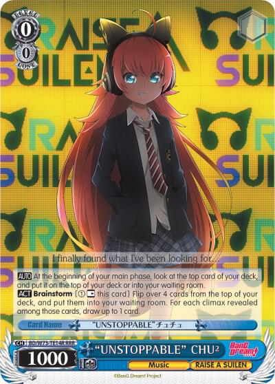 "UNSTOPPABLE" CHU² (RRR) - [BanG Dream! Vol.2] | Gear Gaming Fayetteville