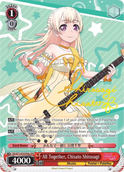 All Together, Chisato Shirasagi (SPM) (A) - [BanG Dream! Vol.2] | Gear Gaming Fayetteville