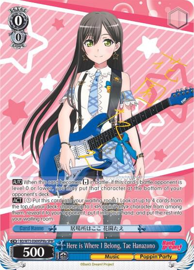 Here is Where I Belong, Tae Hanazono (SPM) (A) - [BanG Dream! Vol.2] | Gear Gaming Fayetteville