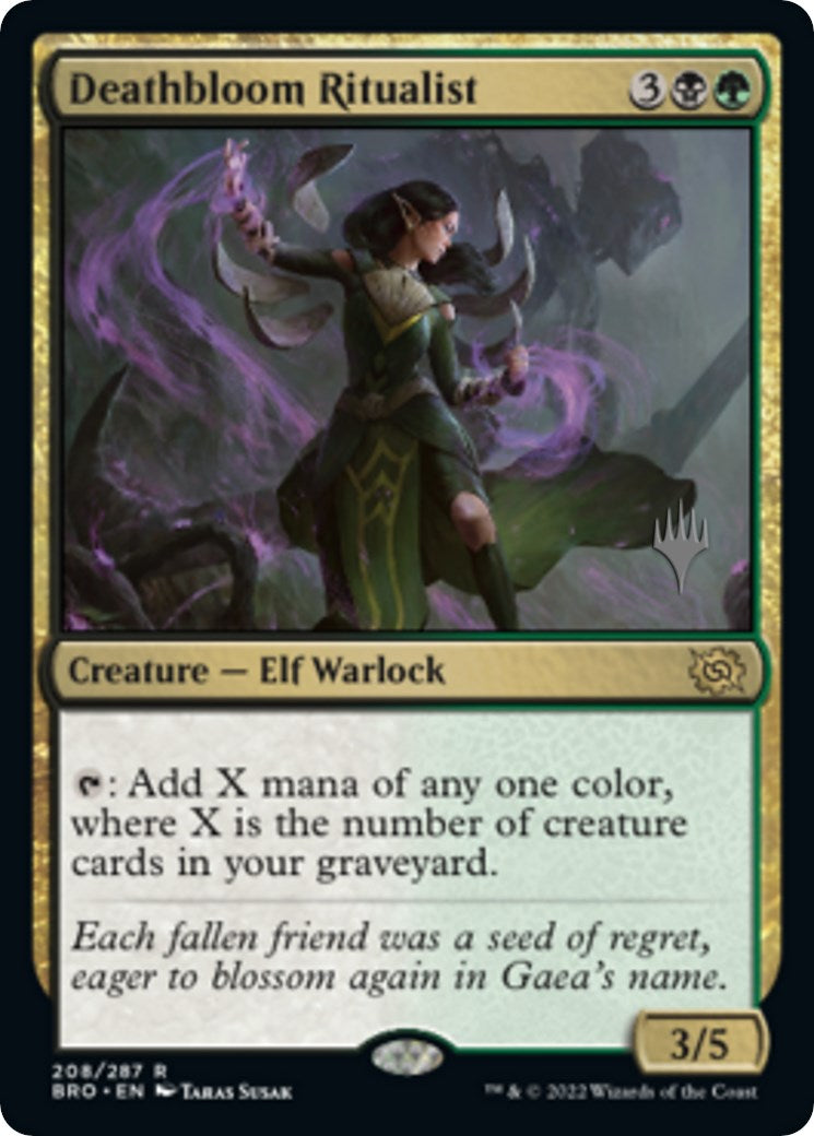 Deathbloom Ritualist (Promo Pack) [The Brothers' War Promos] | Gear Gaming Fayetteville