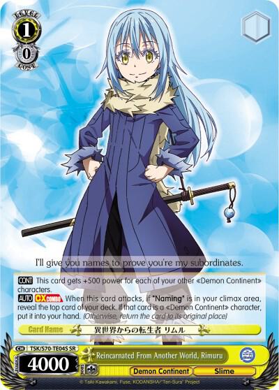 Reincarnated From Another World, Rimuru (SR) - [That Time I Got Reincarnated as a Slime] | Gear Gaming Fayetteville
