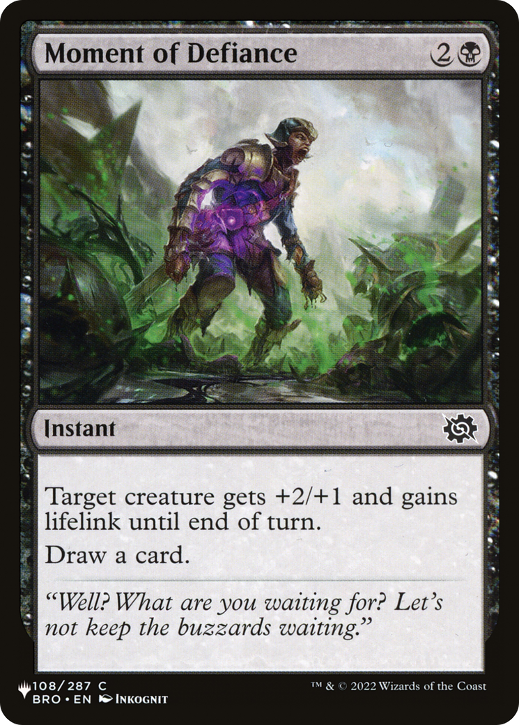 Moment of Defiance [The List Reprints] | Gear Gaming Fayetteville