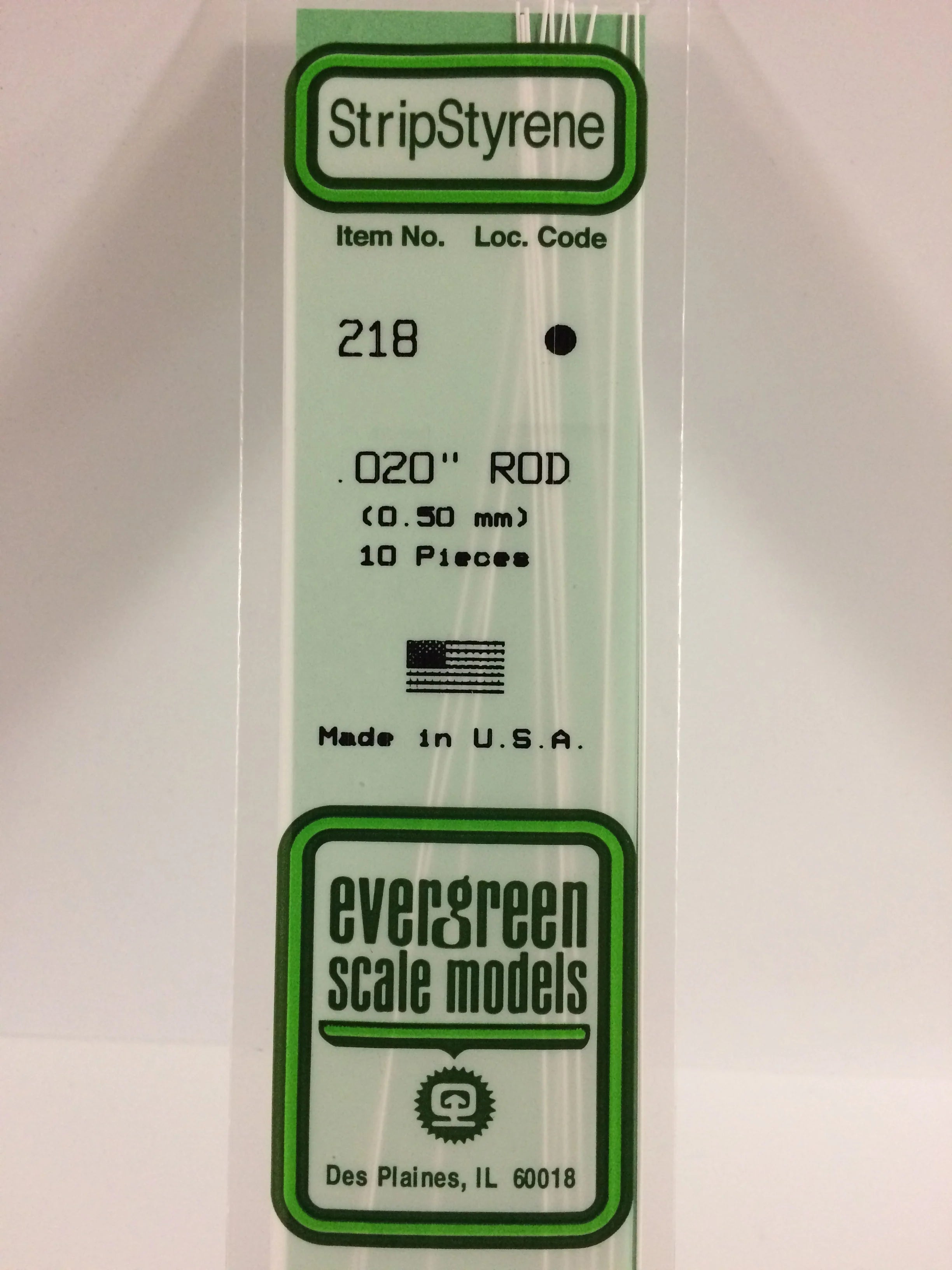 218 - .020" (.5mm) OD WHITE POLYSTYRENE ROD | Gear Gaming Fayetteville