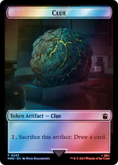 Warrior // Clue (0053) Double-Sided Token (Surge Foil) [Doctor Who Tokens] | Gear Gaming Fayetteville