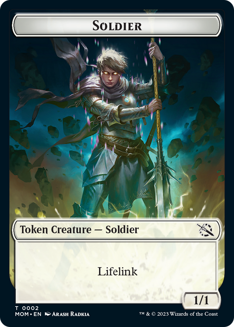 Soldier // Knight Double-Sided Token [March of the Machine Tokens] | Gear Gaming Fayetteville