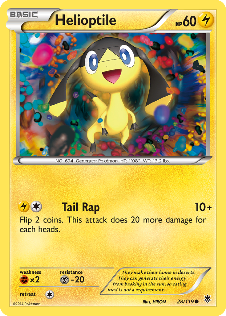 Helioptile (28/119) [XY: Phantom Forces] | Gear Gaming Fayetteville