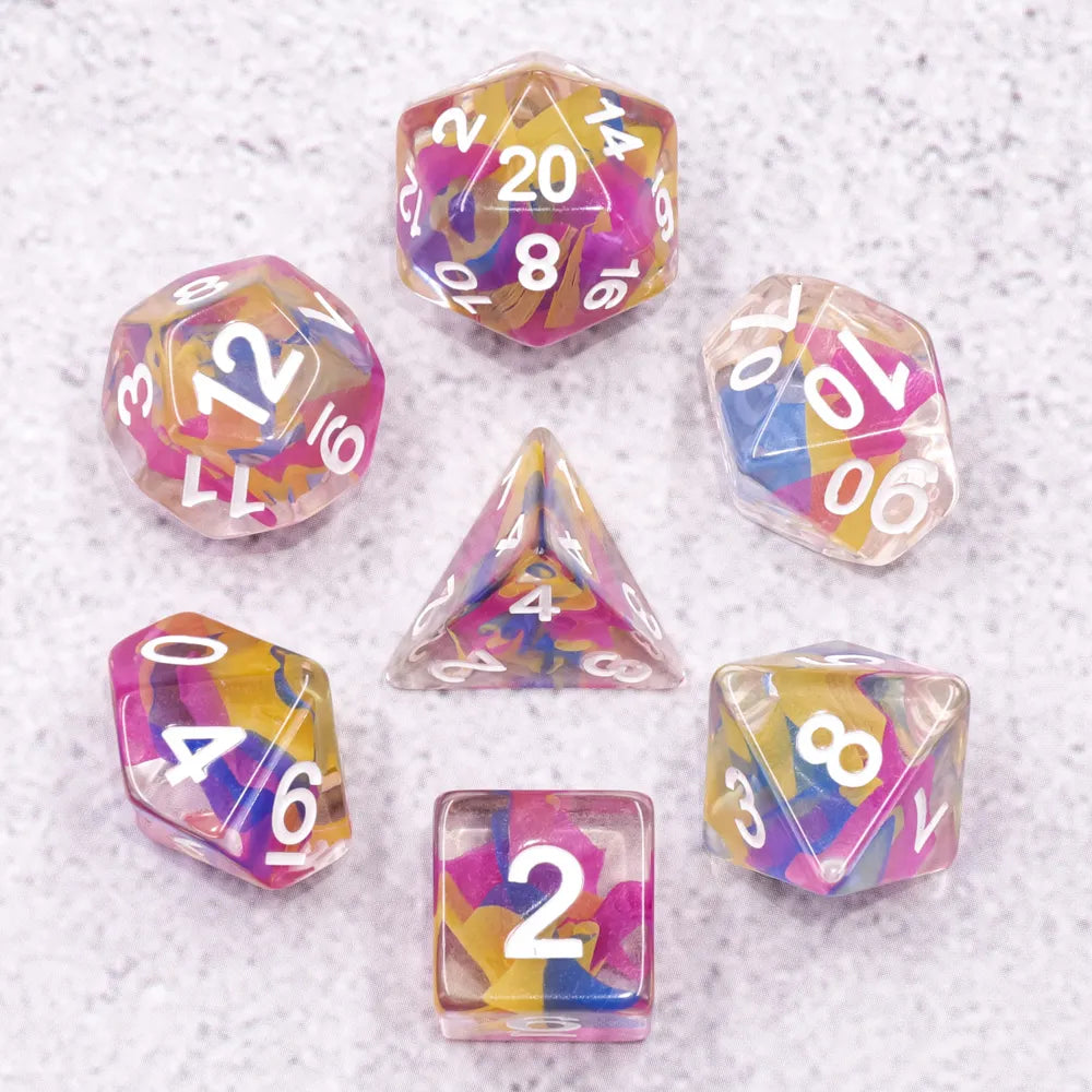 Evils' Spell Multicolored Dice 7pcs Dice Set | Gear Gaming Fayetteville