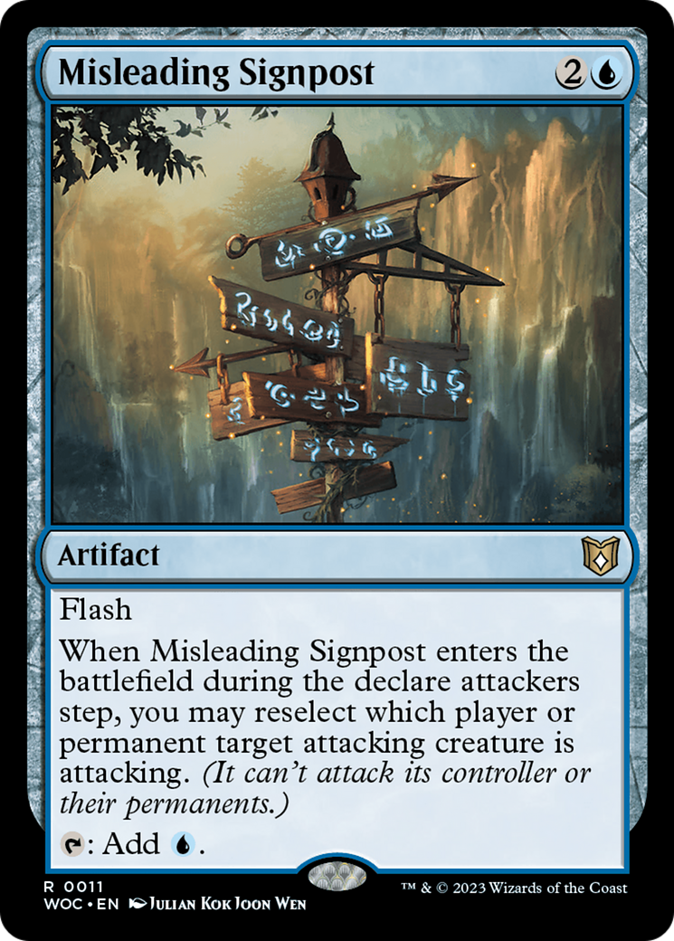 Misleading Signpost [Wilds of Eldraine Commander] | Gear Gaming Fayetteville