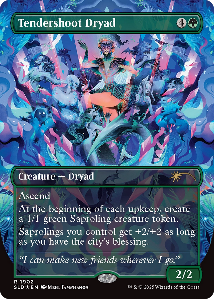 Tendershoot Dryad (Double Rainbow Foil) [Secret Lair Drop Series] | Gear Gaming Fayetteville