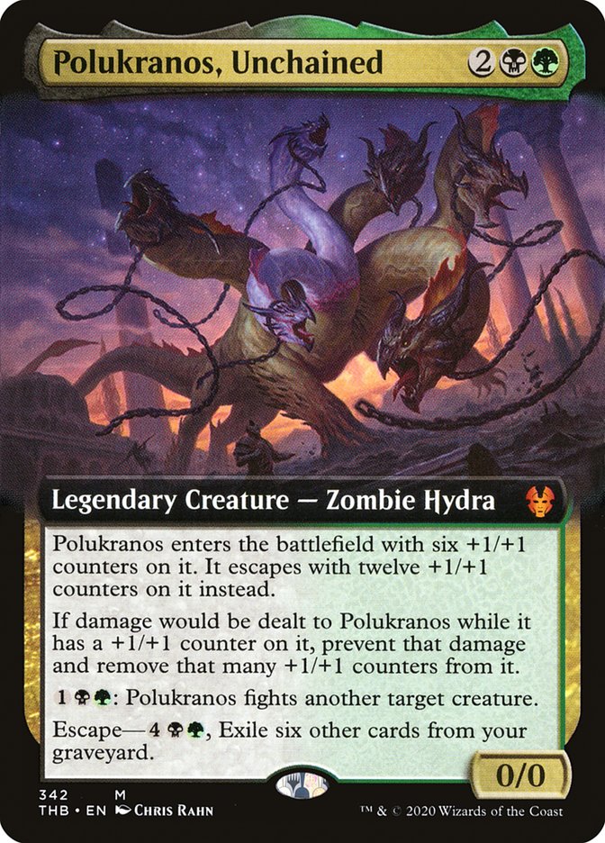 Polukranos, Unchained (Extended Art) [Theros Beyond Death] | Gear Gaming Fayetteville