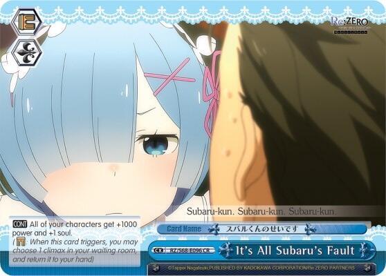It's All Subaru's Fault - [Re:ZERO Memory Snow] | Gear Gaming Fayetteville