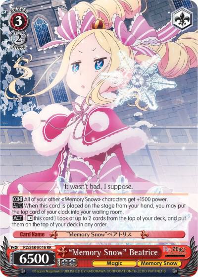 "Memory Snow" Beatrice - [Re:ZERO Memory Snow] | Gear Gaming Fayetteville