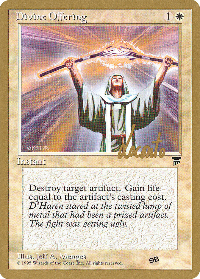 Divine Offering (Michael Loconto) (SB) [Pro Tour Collector Set] | Gear Gaming Fayetteville
