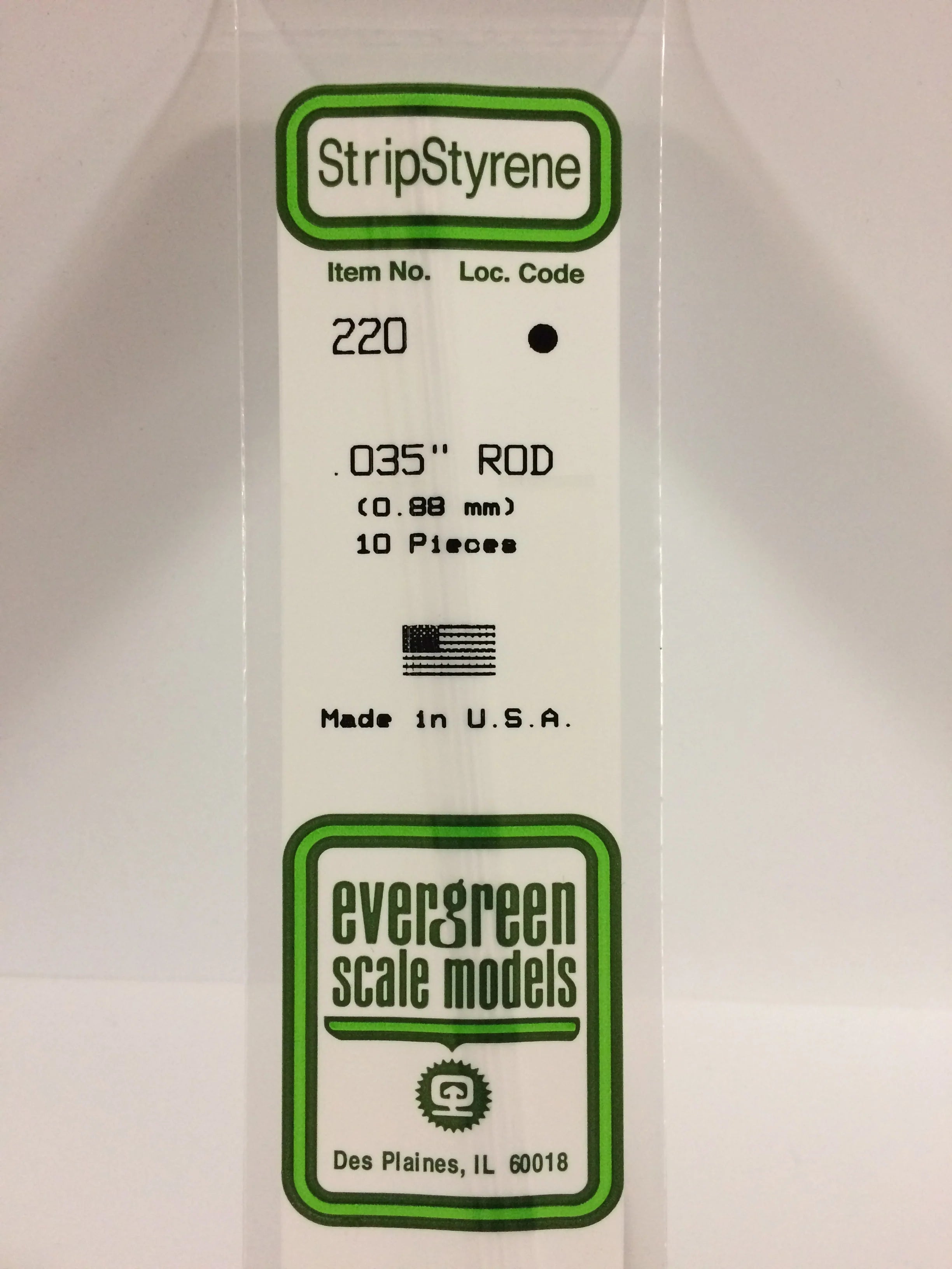220 - .035" (.88mm) OD WHITE POLYSTYRENE ROD | Gear Gaming Fayetteville