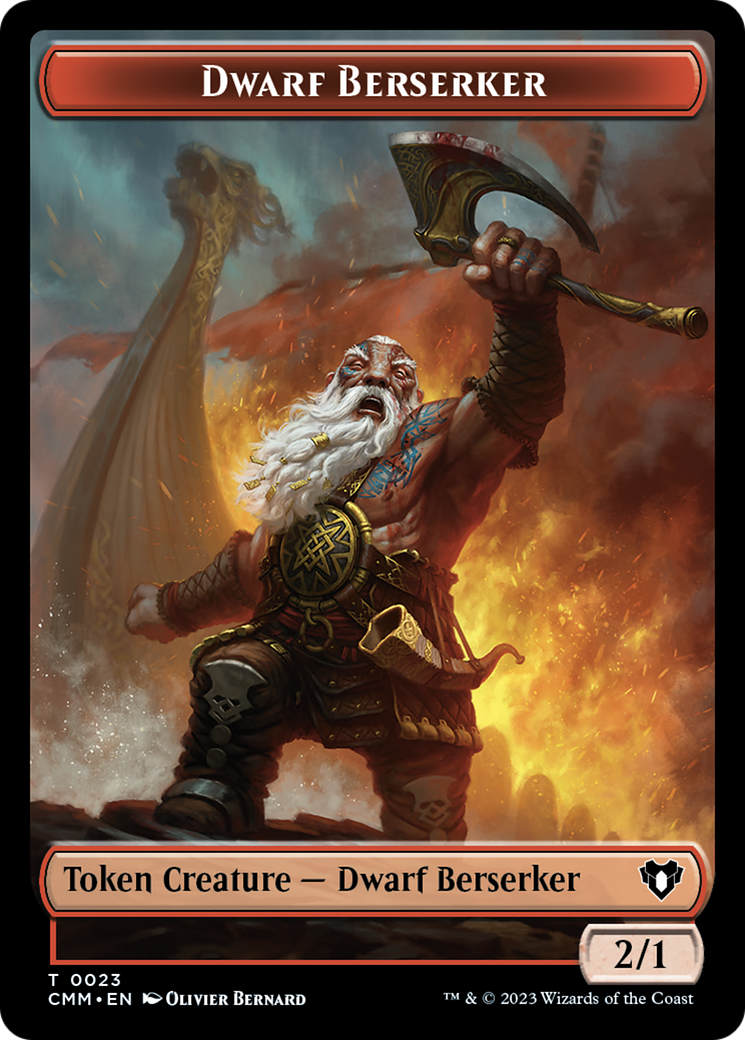 Dwarf Berserker Token [Commander Masters Tokens] | Gear Gaming Fayetteville