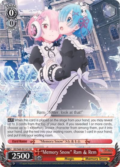 "Memory Snow" Ram & Rem (SR) - [Re:ZERO Memory Snow] | Gear Gaming Fayetteville