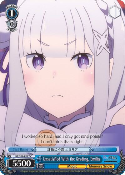 Unsatisfied With the Grading, Emilia - [Re:ZERO Memory Snow] | Gear Gaming Fayetteville