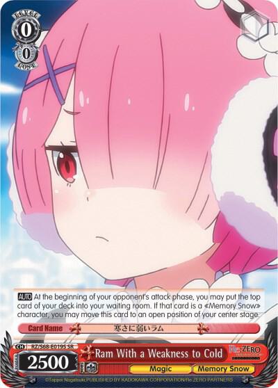 Ram With a Weakness to Cold (SR) - [Re:ZERO Memory Snow] | Gear Gaming Fayetteville
