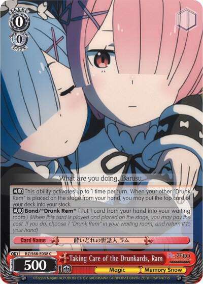 Taking Care of the Drunkards, Ram - [Re:ZERO Memory Snow] | Gear Gaming Fayetteville