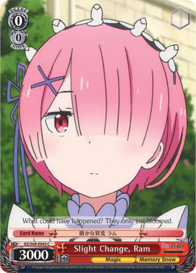 Slight Change, Ram - [Re:ZERO Memory Snow] | Gear Gaming Fayetteville