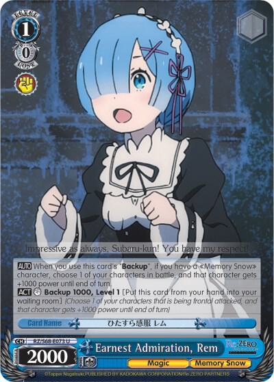 Earnest Admiration, Rem - [Re:ZERO Memory Snow] | Gear Gaming Fayetteville