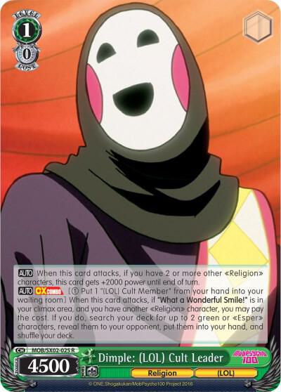 Dimple: (LOL) Cult Leader - [Mob Psycho 100] | Gear Gaming Fayetteville