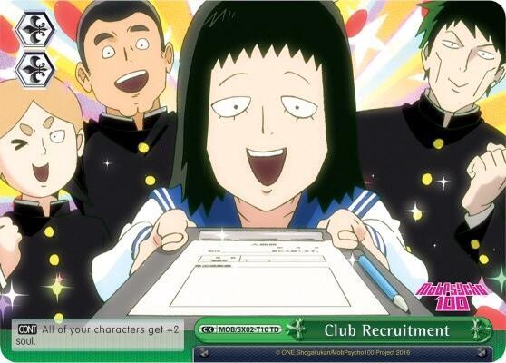 Club Recruitment (Green) - [Mob Psycho 100] | Gear Gaming Fayetteville