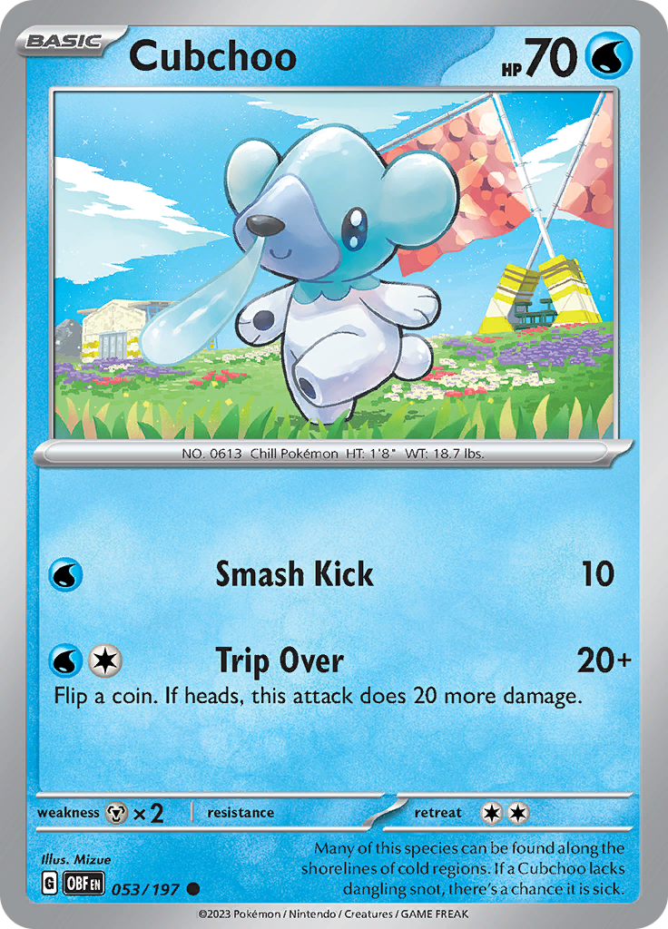 Cubchoo (053/197) [Scarlet & Violet: Obsidian Flames] | Gear Gaming Fayetteville