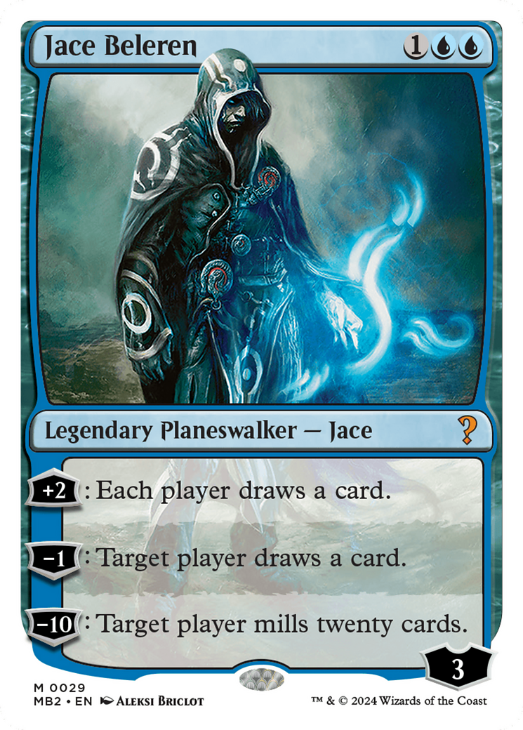 Jace Beleren (White Border) [Mystery Booster 2] | Gear Gaming Fayetteville