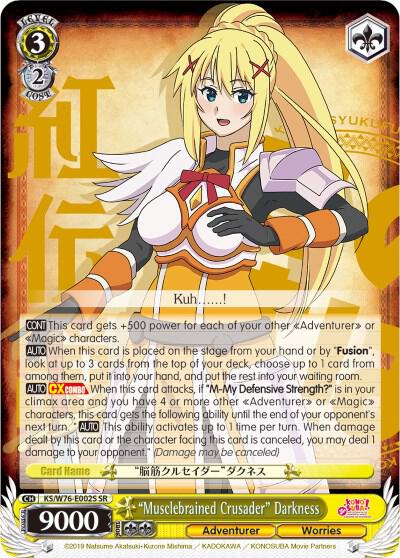 "Musclebrained Crusader" Darkness (SR) - [KonoSuba The Movie: Legend of Crimson] | Gear Gaming Fayetteville