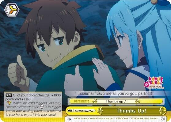 Thumbs Up! - [KonoSuba The Movie: Legend of Crimson] | Gear Gaming Fayetteville