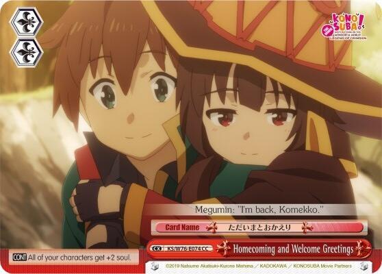 Homecoming and Welcome Greetings - [KonoSuba The Movie: Legend of Crimson] | Gear Gaming Fayetteville
