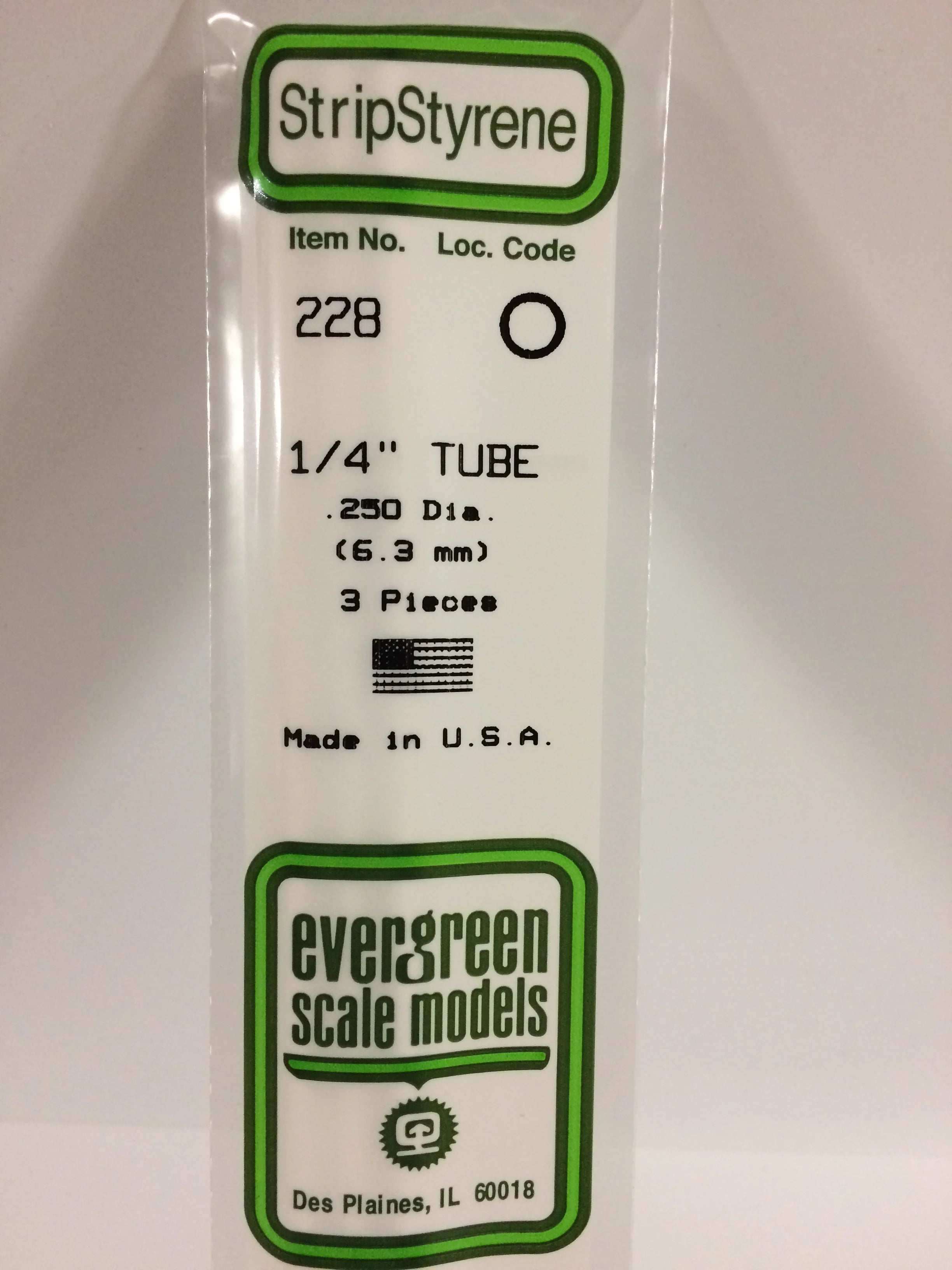228 - .250" (6.3mm) OD OPAQUE WHITE POLYSTYRENE TUBING | Gear Gaming Fayetteville