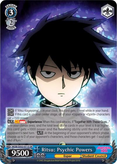 Ritsu: Psychic Powers (SR) - [Mob Psycho 100] | Gear Gaming Fayetteville
