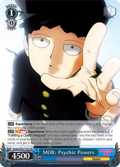 MOB: Psychic Powers (SR) - [Mob Psycho 100] | Gear Gaming Fayetteville