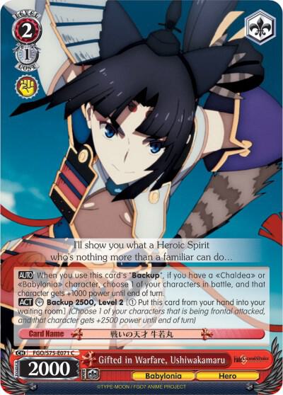 Gifted in Warfare, Ushiwakamaru - [Fate/Grand Order Absolute Demonic Front: Babylonia] | Gear Gaming Fayetteville