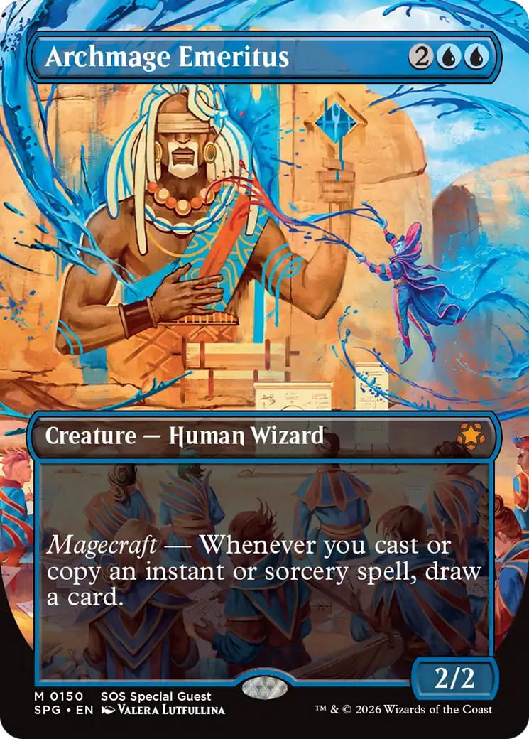 Archmage Emeritus (Borderless) [Secrets of Strixhaven Special Guests] | Gear Gaming Fayetteville
