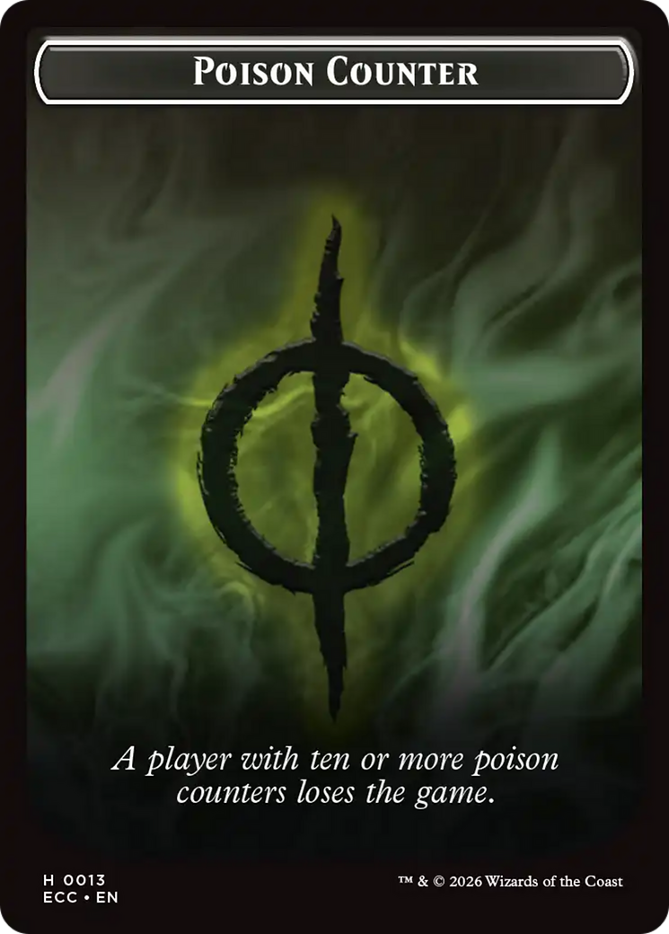 Saproling // Poison Counter Double-Sided Token [Lorwyn Eclipsed Tokens] | Gear Gaming Fayetteville